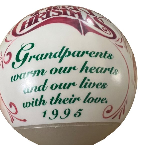 Vintage Hallmark Keepsake Ornament Glass Grandparents 1995 - Picture 5 of 7